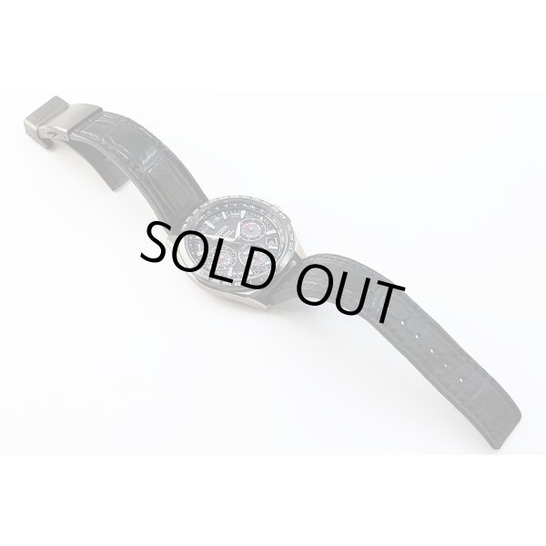 シチズン　サテライトウェーブ　ＣＣ９０１５－０３Ｅ　黒文字盤　革ベルト状態　表面