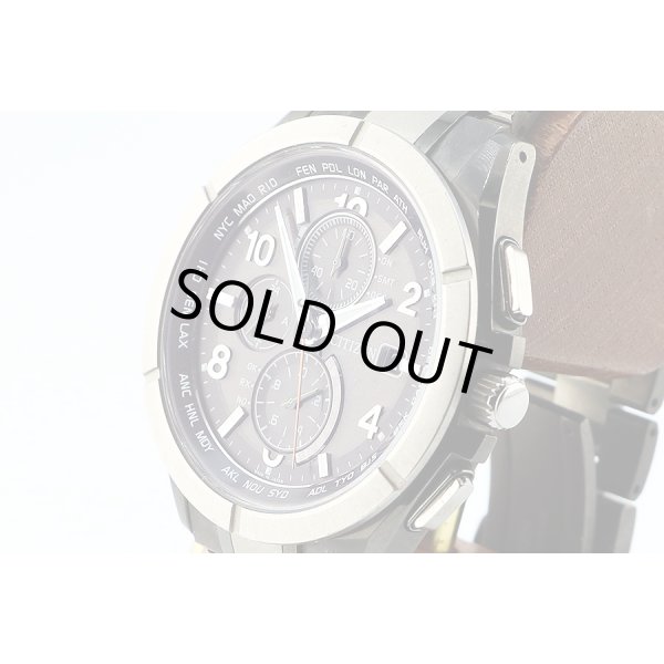 シチズン　アテッサ　ＡＴ８６１５－５１Ｅ 黒文字盤　アテッサ３０周年限定　サイド拡大