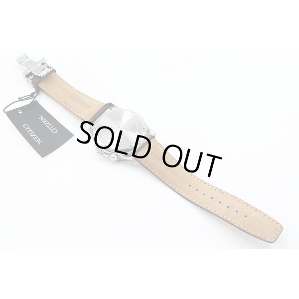 シチズン　エコドライブ　ＢＵ２０２０－２９Ｘ　茶文字盤　革ベルト状態　裏面