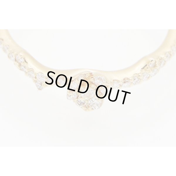 セイレーン　アズーロ K18 ダイアイリリング 0.15ct 0.01ct 1.90g　拡大