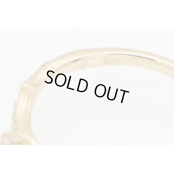 セイレーン　アズーロ K18 ダイアイリリング 0.15ct 0.01ct 1.90g　刻印