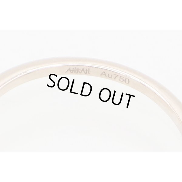 アーカー　K18PG ダイアイリリング0.03ct 1.00g　刻印