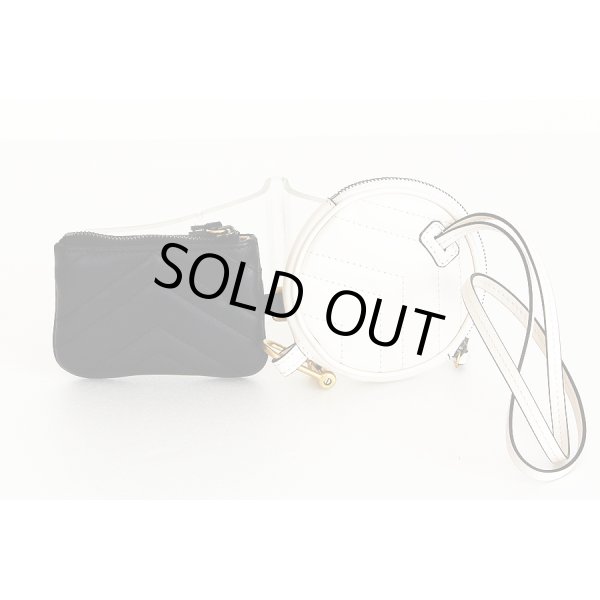 グッチ　GGマーモント コインケース＆キーケース 698787 2149 ブラック／ホワイト　裏面