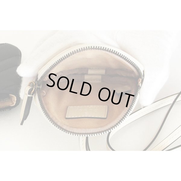 グッチ　GGマーモント コインケース＆キーケース 698787 2149 ブラック／ホワイト　中身(2)