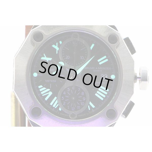 ボーム＆メルシエ　リビエラＳマグナム　クロノグラフ　ＭＯＡ０８７５５　黒文字盤　ライト