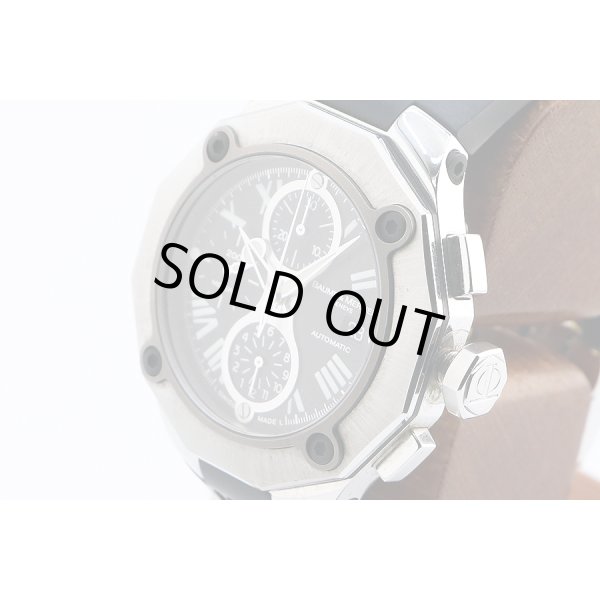 ボーム＆メルシエ　リビエラＳマグナム　クロノグラフ　ＭＯＡ０８７５５　黒文字盤　サイド拡大