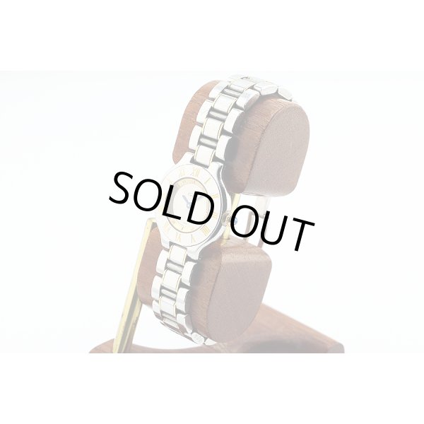 カルティエ　マスト２１　コンビ　１３４０　銀文字盤　サイド