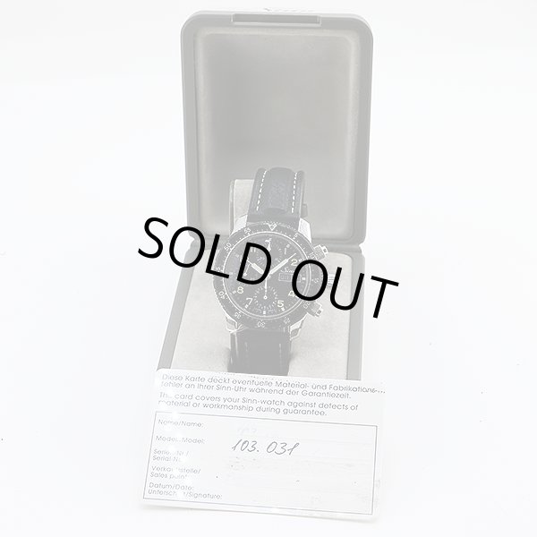 ジン　１０３　クロノグラフ　初期型　黒文字盤　箱・保証書