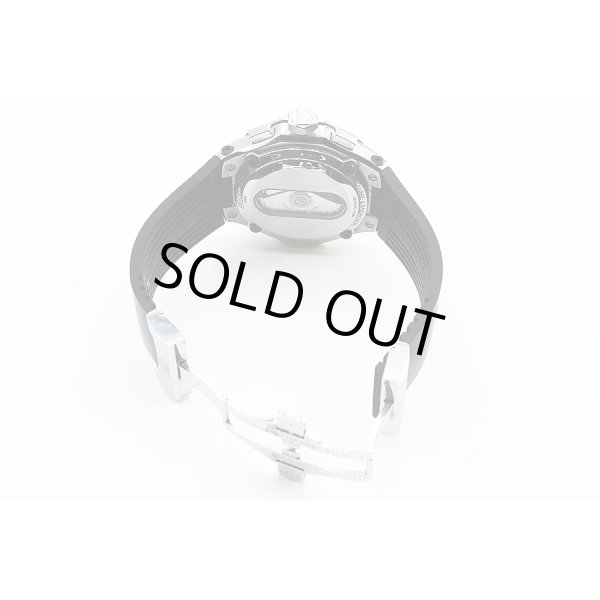 ボーム＆メルシエ　リビエラＳマグナム　クロノグラフ　ＭＯＡ０８７５５　黒文字盤　ラバーベルト