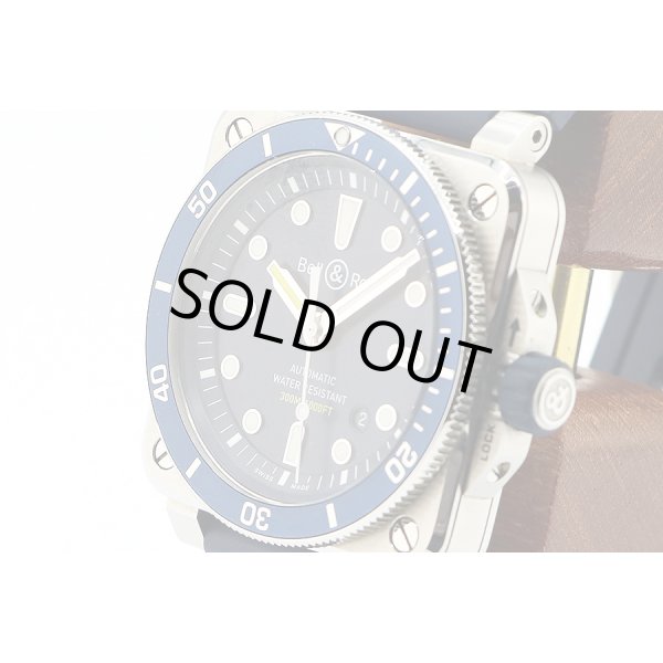 ベル＆ロス　アビエーション　ＢＲ０３－９２　ＤＩＶＥＲ　紺文字盤　サイド拡大