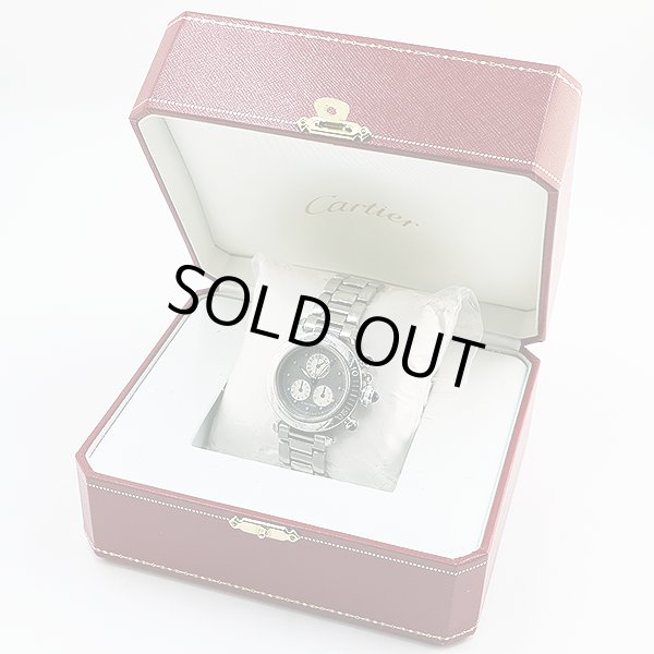 カルティエ　パシャ　クロノリフレックス　グレー文字盤　箱