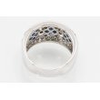 K18WG サファイアダイアイリリング 1.27ct 0.55ct 7.60g　内側
