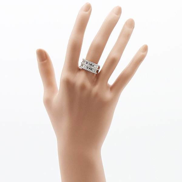 PT900 ダイアイリリング 2.48ct 9.10g　装着イメージ