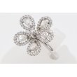 K18WG ダイアイリリング 0.55ct 0.77ct 6.00g　サイド
