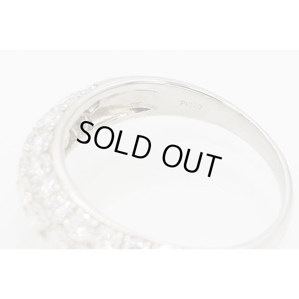 PT950 ダイアイリリング 2.00ct 5.30g　刻印