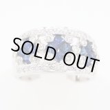 画像: K18WG サファイアダイアイリリング 1.27ct 0.55ct 7.60g
