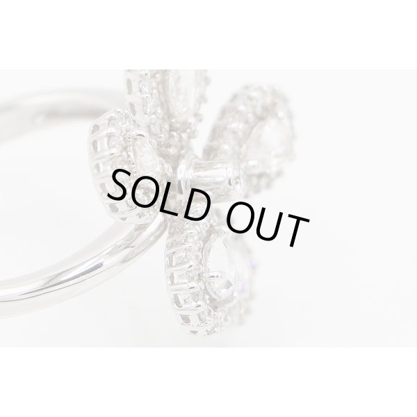 K18WG ダイアイリリング 0.55ct 0.77ct 6.00g　サイド拡大