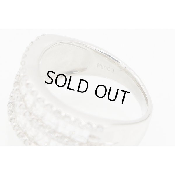 PT900 ダイアイリリング 2.48ct 9.10g　刻印