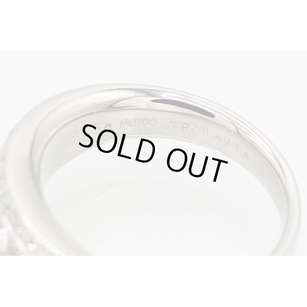 PT900 ダイアイリリング 0.70ct 9.90g　刻印