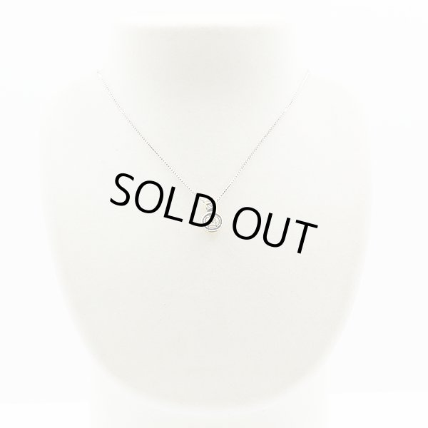 星の砂　PT900/K18 ダイアイリペンダントネックレス 0.51ct 7.10g　装着イメージ