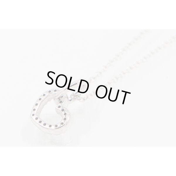 ポンテヴェキオ　K18WG ダイアイリペンダントネックレス 0.10ct 4.00g　裏面