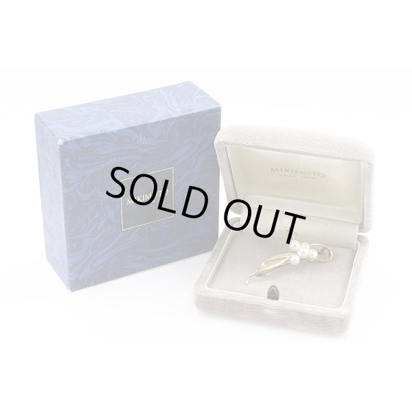 ミキモト K18 パール5Pイリブローチ 6.50g　ケース