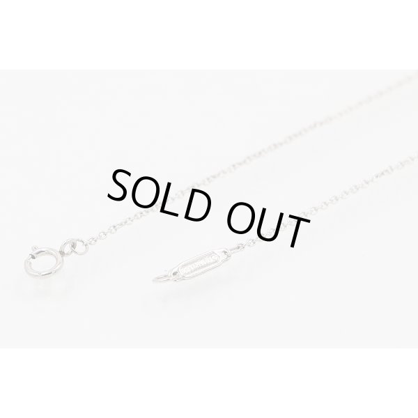 ティファニー　PT950 ソリティア　ダイアイリペンダントネックレス 0.33ct 2.60g　刻印