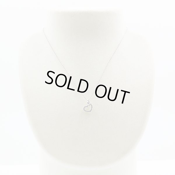 ポンテヴェキオ　K18WG ダイアイリペンダントネックレス 0.10ct 4.00g　装着イメージ