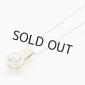 画像: 星の砂 PT900/K18 ダイアイリペンダントネックレス 0.51ct 7.10g