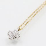 画像: ティファニー　PT950/750YG クルーシフォーム ダイアイリペンダントネックレス 2.20g