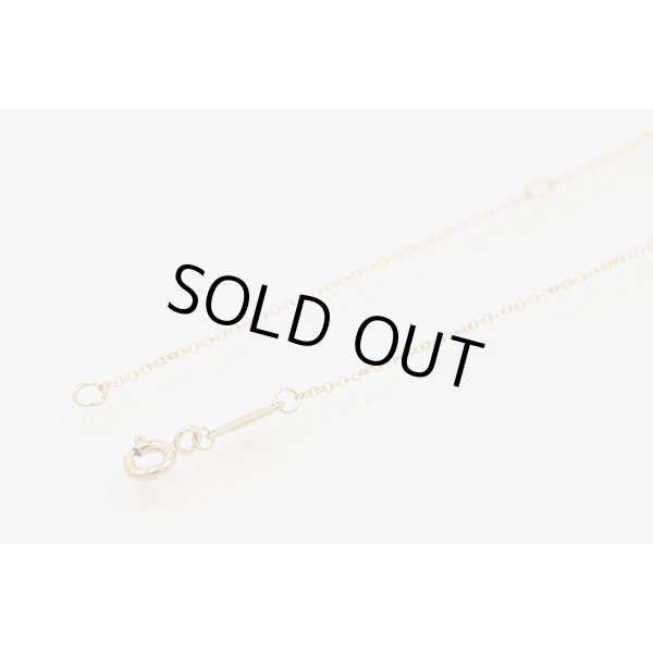 ティファニー　750YG ミニダブルハートタグペンダントネックレス 4.00g　留め具外したイメージ(2)