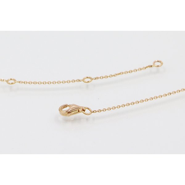 シャネル　750PG カメリア ダイアイリネックレス J11660 4.10g　留め具外したイメージ