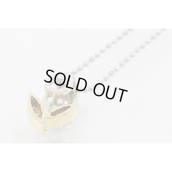 木内 賢治　PT850/900/K18 ダイアイリペンダントネックレス 0.382ct 0.09ct 5.90g　裏面