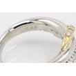 星の砂　PT900/K18 ダイアイリリング 0.43ct 12.70g　刻印(2)