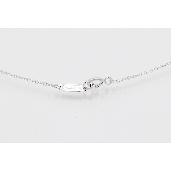 ティファニー　750WG メトロ3ロウ ダイアイリネックレス 4.10g　留め具