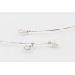ヴァンドーム　PT850/950 ダイアイリペンダントネックレス 0.27ct 2.80g　留め具外したイメージ