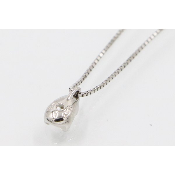 ヴァンドーム　PT850/950 ダイアイリペンダントネックレス 0.27ct 2.80g　裏面