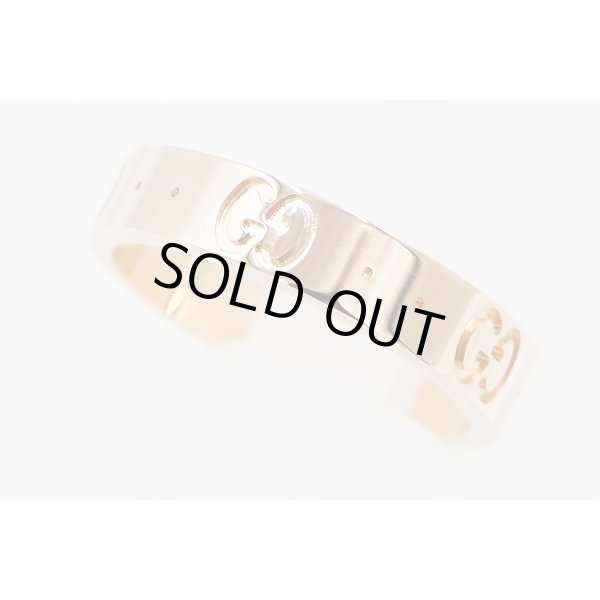 グッチ　750PG アイコンリング 3.60g　サイド