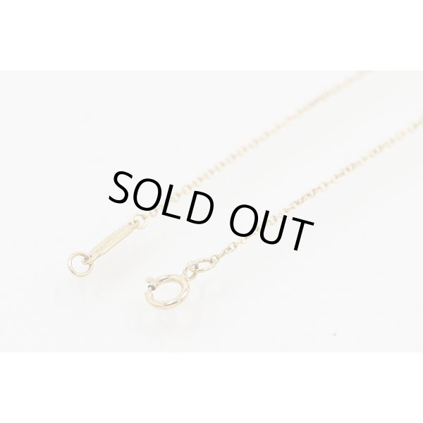 ティファニー　PT950/750YG クルーシフォーム ダイアイリペンダントネックレス 2.20g　留め具外したイメージ