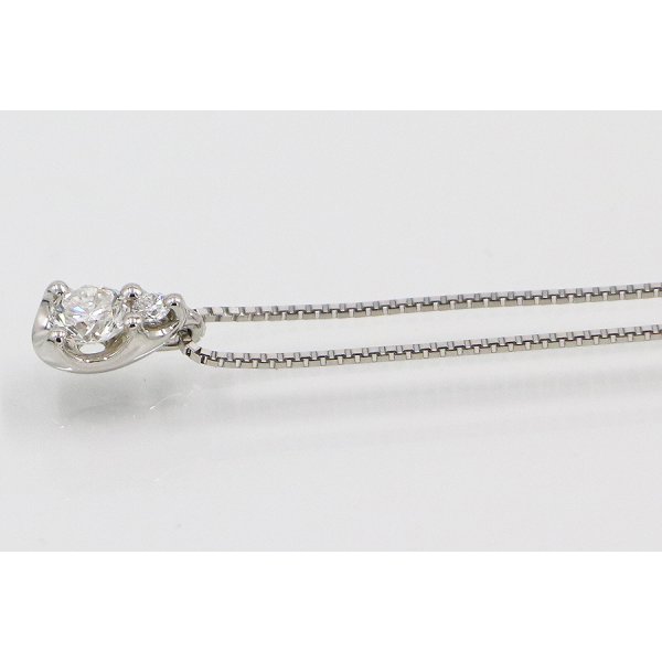 ヴァンドーム　PT850/950 ダイアイリペンダントネックレス 0.27ct 2.80g　サイド