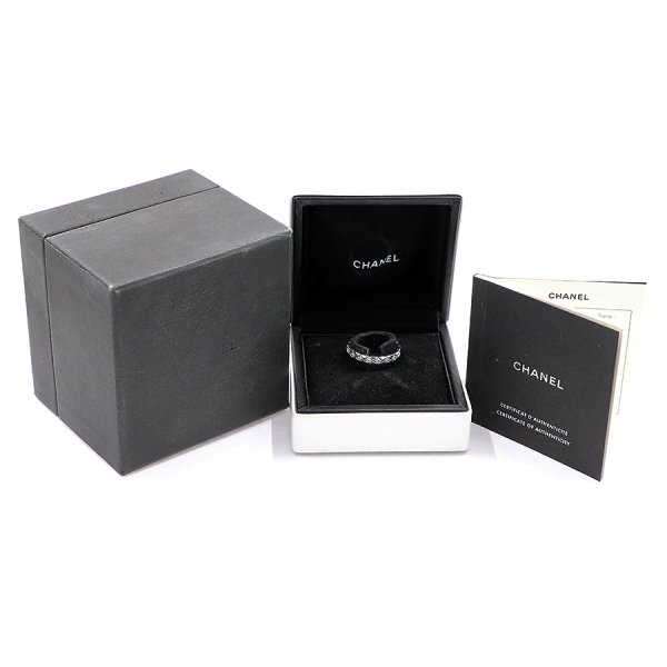 シャネル　750WG ココ クラッシュリング J11871 3.40g 　箱・保証書
