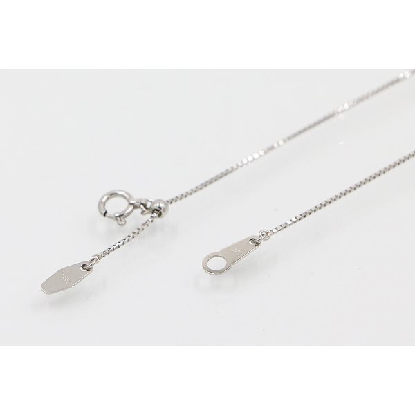 ヴァンドーム　PT850/950 ダイアイリペンダントネックレス 0.27ct 2.80g　留め具外したイメージ(2)