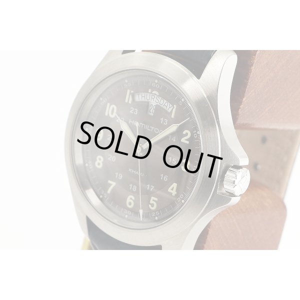 ハミルトン　カーキ　デイデイト　Ｈ６４４５１０　ガンメタル文字盤　サイド拡大