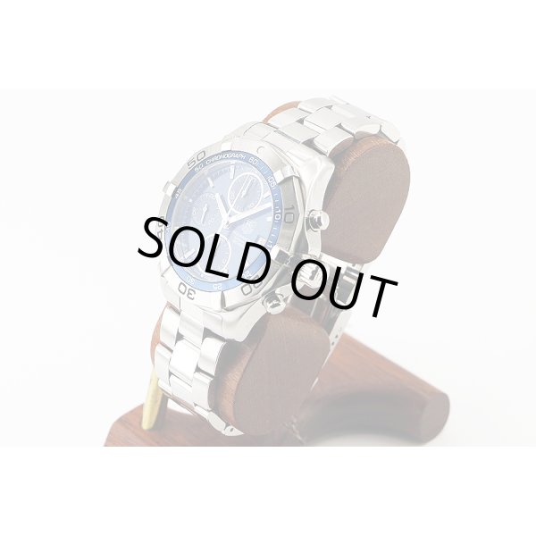 タグホイヤー　アクアレーサー３００　ＣＡＦ２１１２　紺文字盤　サイド