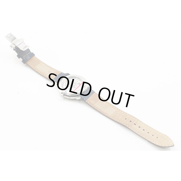 モーリス・ラクロア　レ・カランドリエ　ＰＴ６１６８　銀文字盤　革ベルト状態　裏面