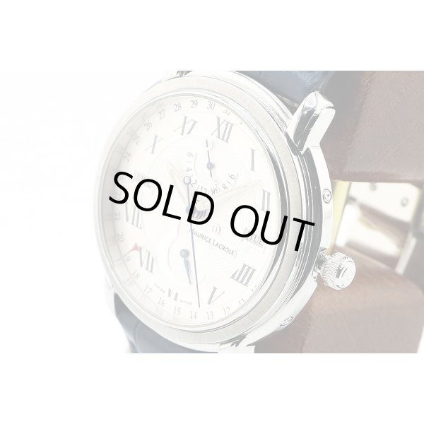 モーリス・ラクロア　レ・カランドリエ　ＰＴ６１６８　銀文字盤　サイド拡大