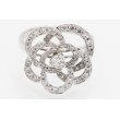 K18WG ダイアイリリング 0.75ct 4.90g　拡大