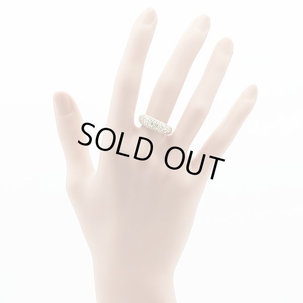 K18 ダイアイリリング 1.35ct 4.30g　装着イメージ