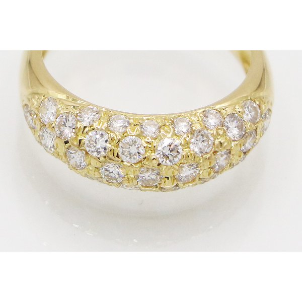 K18 ダイアイリリング 1.35ct 4.30g　拡大