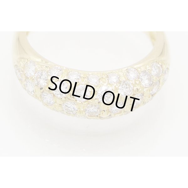 K18 ダイアイリリング 1.35ct 4.30g　拡大